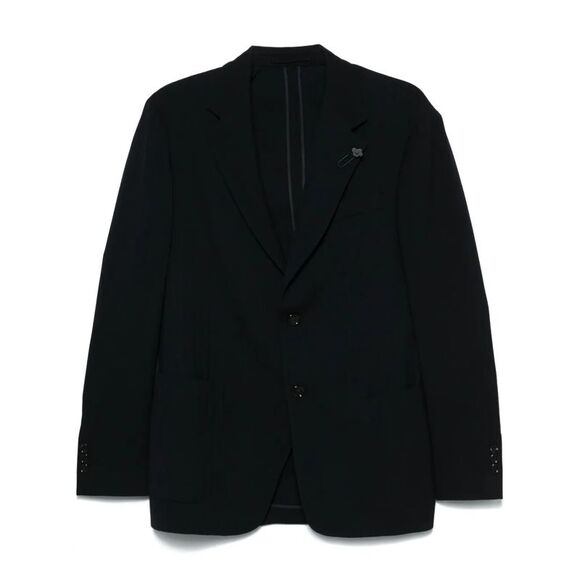 Lardini Men Blazer With Herringbone Pattern